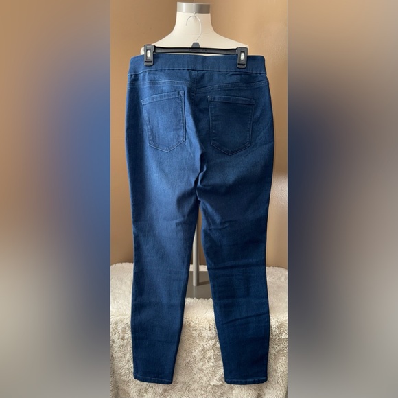 NINE WEST WOMENS HEIDI PULL-ON SKINNY JEANS. SIZE 14. - Picture 2 of 5